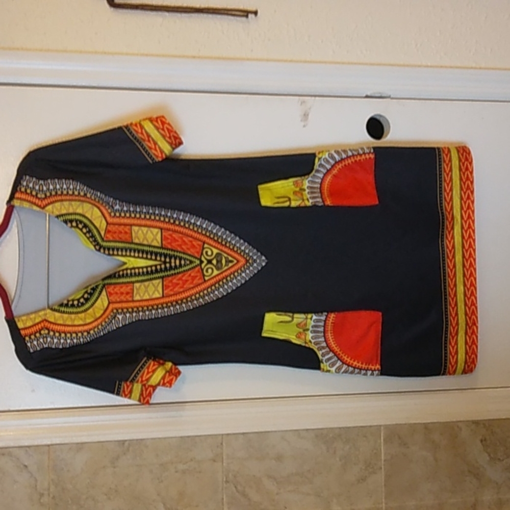 African Dashiki midi dress by SheKiss